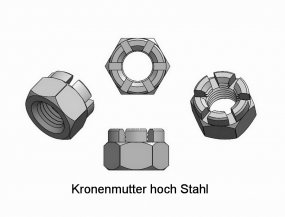 Kronenmutter hoch M1,6